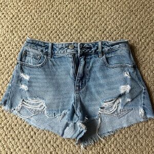 Pacsun high rise festival denim shorts